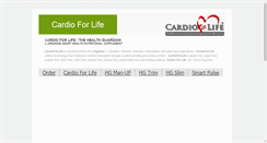 Desktop Screenshot of cardioforlife.com