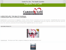 Tablet Screenshot of cardioforlife.com